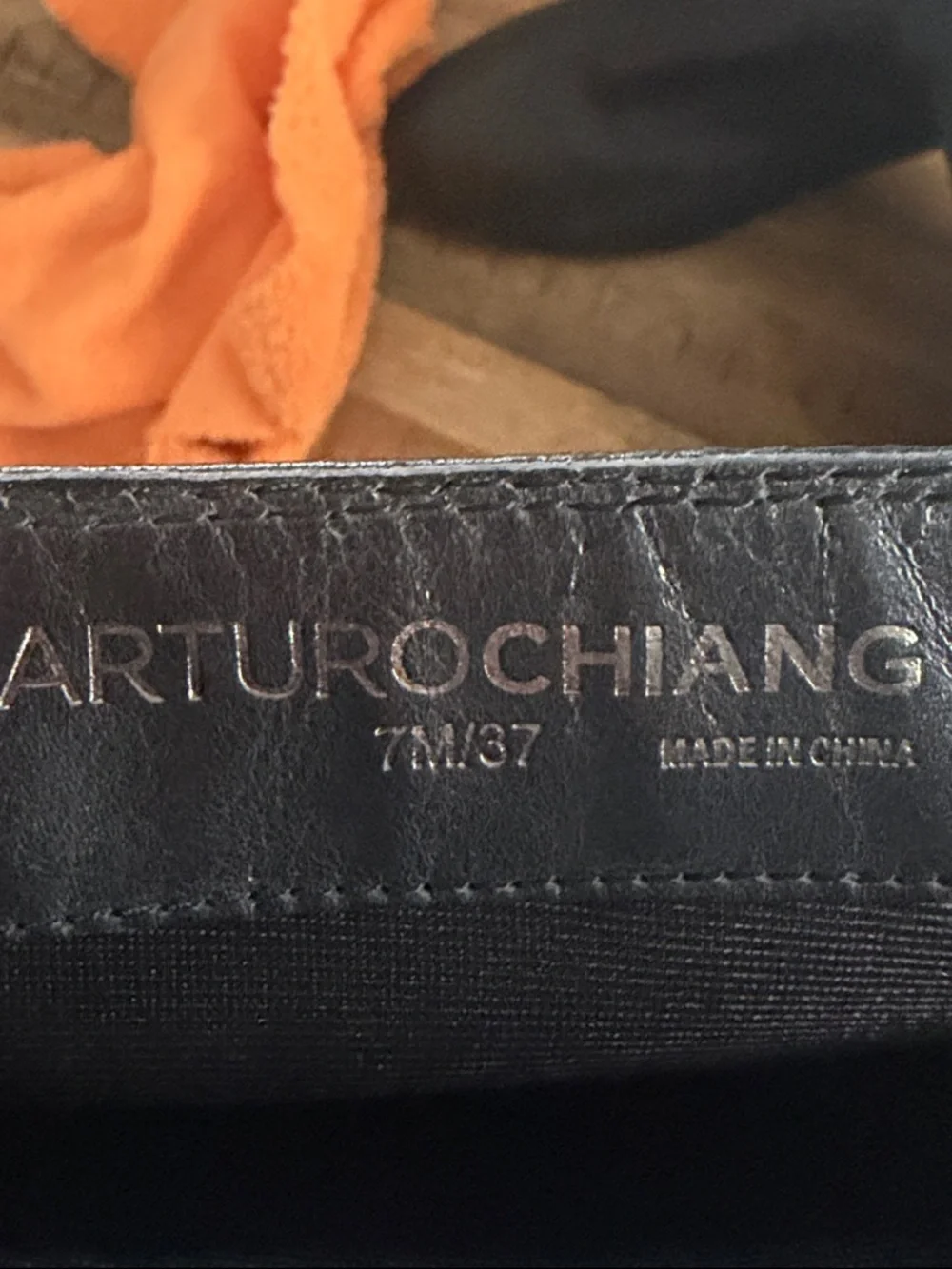 Arturo Chiang Black Mid-Calf Leather Riding Boots with Buckle Accents